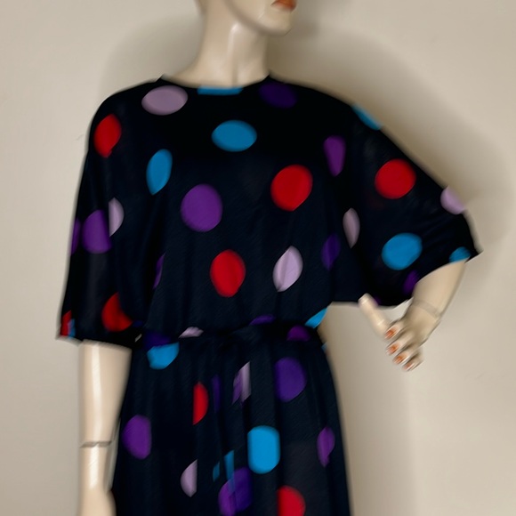 Vintage Polka Dot Dress - Picture 4 of 15
